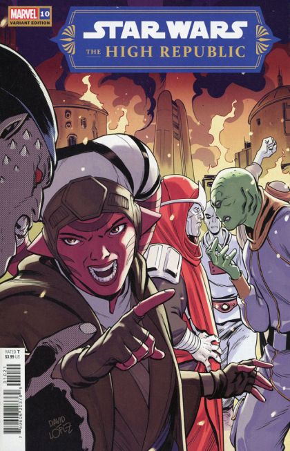 Star Wars: The High Republic, Vol. 2 Battle for the Force, Chapter V: Lure Of The Dark Side |  Issue#10B | Year:2023 | Series: Star Wars - High Republic | Pub: Marvel Comics | David Lopez Variant