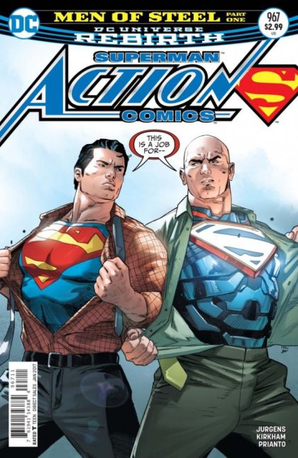 Action Comics, Vol. 3 Men of Steel, Part 1 |  Issue#967A | Year:2016 | Series: Superman | Pub: DC Comics | Clay Mann Regular