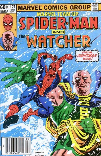 Marvel Team-Up, Vol. 1 Spider-Man and the Watcher:  Small Miracles |  Issue#127B | Year:1983 | Series: Marvel Team-Up | Pub: Marvel Comics | Newsstand Edition