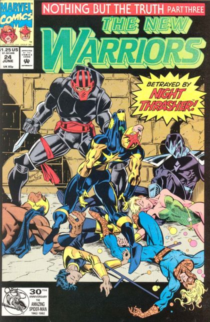 The New Warriors, Vol. 1 Nothing But The Truth, Part Three: The Cheating Corner |  Issue#24A | Year:1992 | Series: New Warriors | Pub: Marvel Comics |
