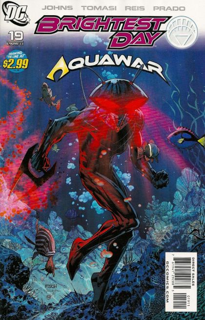 Brightest Day Brightest Day - Aquawar, Part 1 |  Issue#19A | Year:2011 | Series:  | Pub: DC Comics | David Finch & Scott Williams Regular Cover