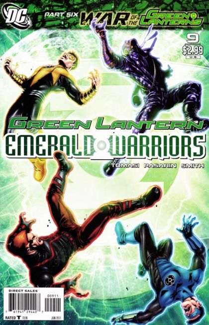 Green Lantern: Emerald Warriors War of the Green Lanterns - Part Six |  Issue#9A | Year:2011 | Series: Green Lantern | Pub: DC Comics | Miguel Sepulveda Regular Cover