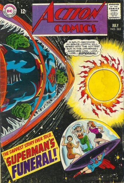 Action Comics, Vol. 1 Superman's Funeral! / The Case Of The Curious Crimes! |  Issue#365 | Year:1968 | Series:  | Pub: DC Comics |