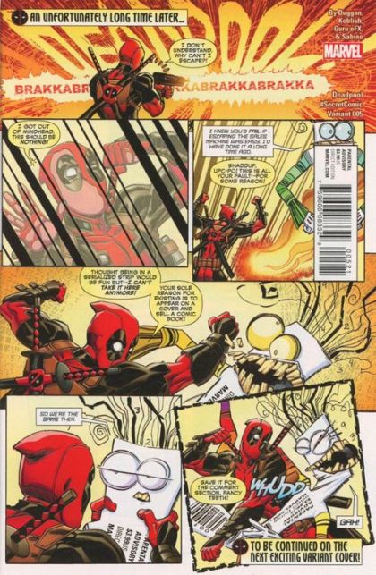 Deadpool, Vol. 5 Hunt the Dork Knight |  Issue#5B | Year:2016 | Series: Deadpool | Pub: Marvel Comics | Scott Koblish Secret Comic Variant Cover