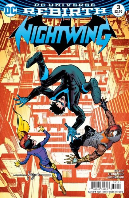 Nightwing, Vol. 4 Better Than Batman, Part 3 |  Issue#3A | Year:2016 | Series: Nightwing | Pub: DC Comics | Regular Javier Fernandez Cover
