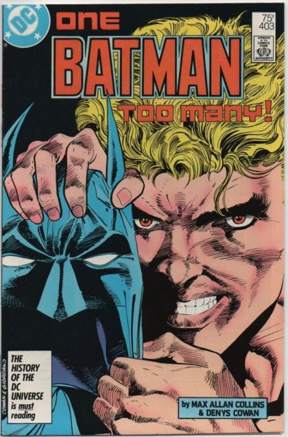Batman, Vol. 1 One Batman Too Many |  Issue#403E | Year:1986 | Series: Batman | Pub: DC Comics | No Cover Date Variant