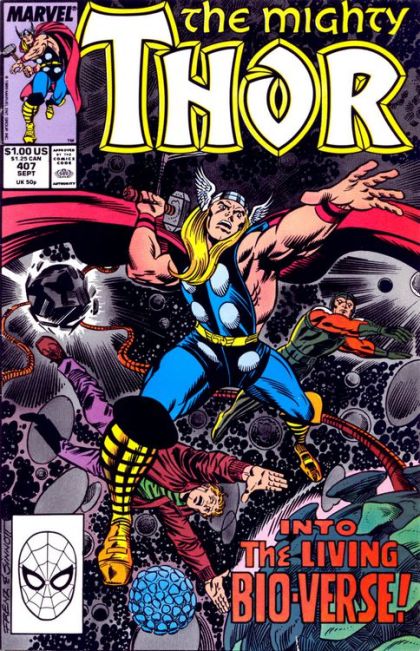 Thor, Vol. 1 The Menance of the Living Universe! |  Issue#407A | Year:1989 | Series: Thor | Pub: Marvel Comics | Direct Edition