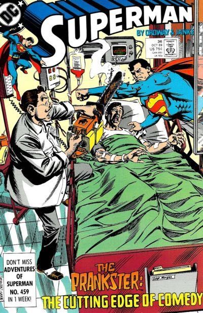 Superman, Vol. 2 Laugh... I Thought I'd Die! |  Issue#36A | Year:1989 | Series: Superman | Pub: DC Comics | Direct Edition