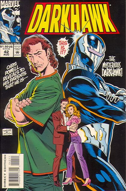 Darkhawk, Vol. 1 The Bitter Truth; The Shaper of Things to Come |  Issue#42A | Year:1994 | Series: Darkhawk | Pub: Marvel Comics | Direct Edition