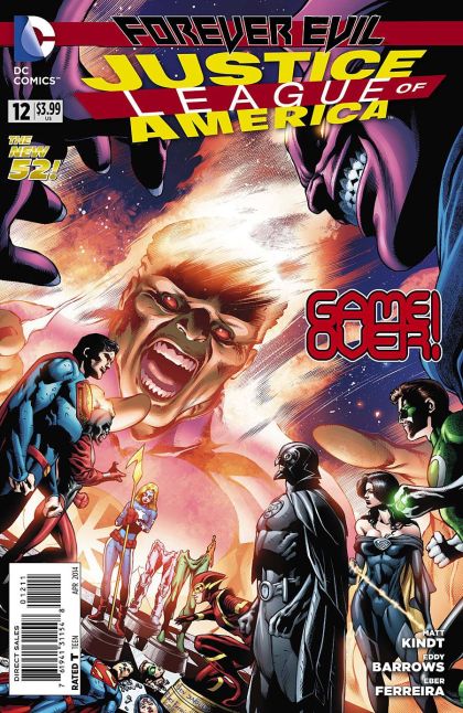 Justice League of America, Vol. 3 Forever Evil - Tick, Tick, Tick... |  Issue#12A | Year:2014 | Series: Justice League | Pub: DC Comics | Eddy Barrows Regular Cover