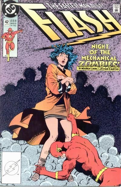 Flash, Vol. 2 Mechanical Difficulty |  Issue#42A | Year:1990 | Series: Flash | Pub: DC Comics |