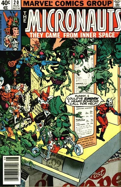 Micronauts, Vol. 1 Enter: Ant-Man |  Issue#20B | Year:1980 | Series: Micronauts | Pub: Marvel Comics | Newsstand Edition