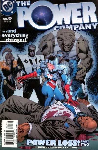 The Power Company Power Loss, Mortal Wounds |  Issue#9 | Year:2002 | Series: The Power Company | Pub: DC Comics |