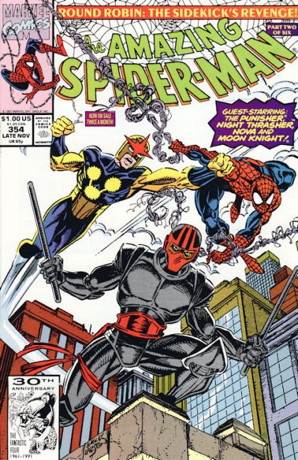 The Amazing Spider-Man, Vol. 1 Round Robin: The Sidekick's Revenge!, Part 2: Wilde at Heart! |  Issue#354A | Year:1991 | Series: Spider-Man | Pub: Marvel Comics | Direct Edition