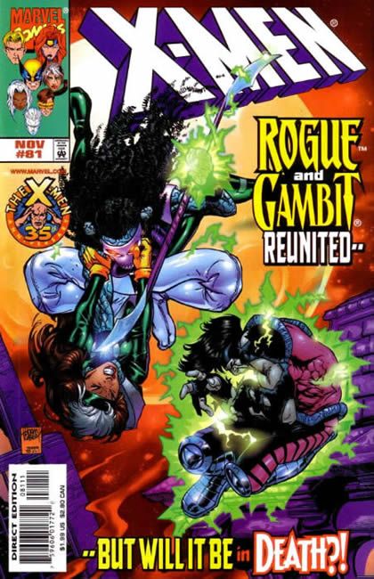 X-Men, Vol. 1 Jack of Hearts, Queen of Death |  Issue#81A | Year:1998 | Series: X-Men | Pub: Marvel Comics | Direct Edition