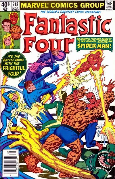 Fantastic Four, Vol. 1 When A Spider-Man Comes Calling! |  Issue#218B | Year:1980 | Series: Fantastic Four | Pub: Marvel Comics | Newsstand Edition