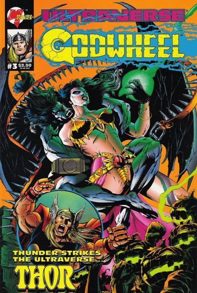 Godwheel Reinventing The Wheel |  Issue#3A | Year:1995 | Series:  | Pub: Malibu Comics | Regular Edition
