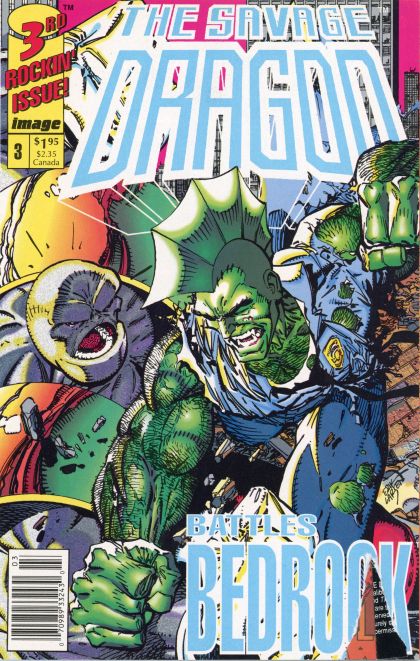 Savage Dragon, Vol. 1 Rock This Town |  Issue#3B | Year:1992 | Series: The Savage Dragon | Pub: Image Comics | Newsstand Edition