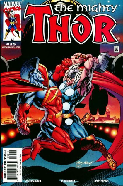 Thor, Vol. 2 Across All Worlds |  Issue#35A | Year:2001 | Series: Thor | Pub: Marvel Comics | Direct Edition