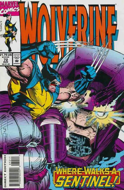 Wolverine, Vol. 2 Sleeping Giant |  Issue#72A | Year:1993 | Series: Wolverine | Pub: Marvel Comics | Direct Edition