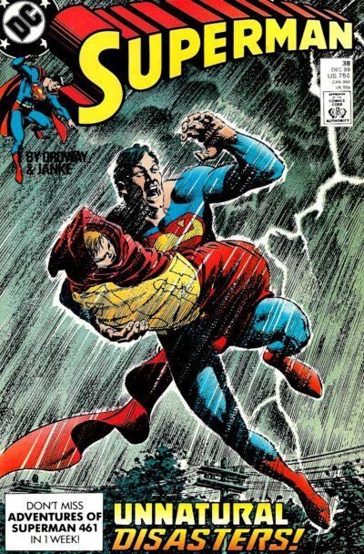 Superman, Vol. 2 Unnatural Disasters |  Issue#38A | Year:1989 | Series: Superman | Pub: DC Comics | Direct Edition