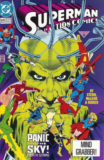 Action Comics, Vol. 1 Panic In The Sky! - Fourth Strike: Divide And Conquer |  Issue#675A | Year:1992 | Series:  | Pub: DC Comics | Direct Edition