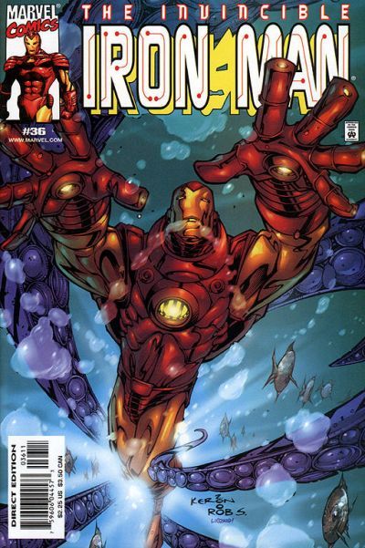 Iron Man, Vol. 3 Danger Deep |  Issue#36A | Year:2001 | Series: Iron Man | Pub: Marvel Comics | Direct Edition