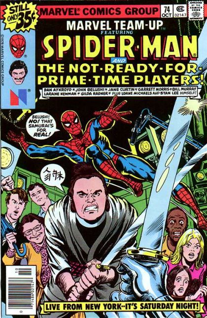 Marvel Team-Up, Vol. 1 Live From New York, It's Saturday Night! |  Issue#74A | Year:1978 | Series: Marvel Team-Up | Pub: Marvel Comics | Regular Edition