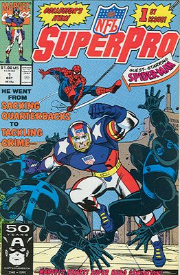 NFL SuperPro You Bet Your Life |  Issue#1A | Year:1991 | Series:  | Pub: Marvel Comics | Direct Edition