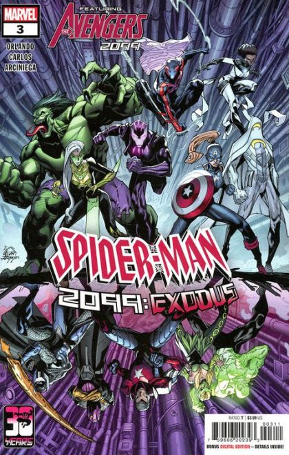 Spider-Man 2099: Exodus Part III <three> |  Issue#3A | Year:2022 | Series:  | Pub: Marvel Comics | Regular Ryan Stegman Cover