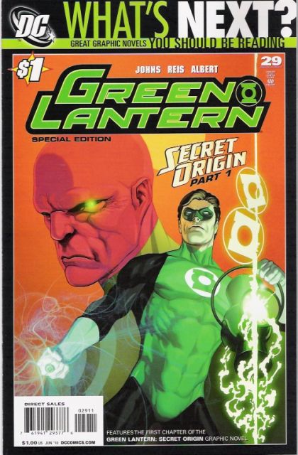 Green Lantern, Vol. 4 Secret Origin, Book 1 |  Issue#29D | Year:2008 | Series: Green Lantern | Pub: DC Comics | What's Next? Edition