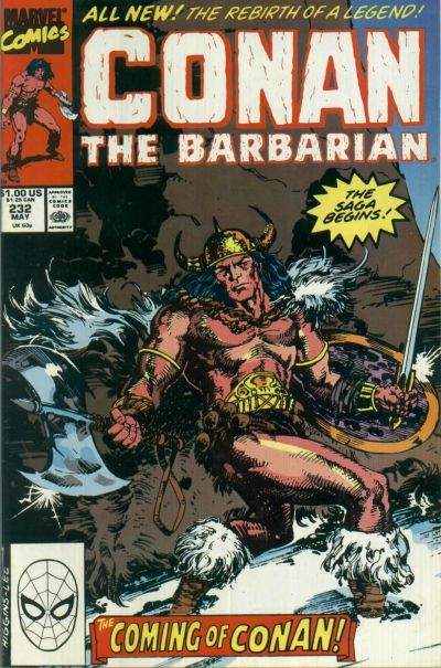 Conan the Barbarian, Vol. 1 Birth On The Battlefield |  Issue#232A | Year:1990 | Series: Conan | Pub: Marvel Comics |