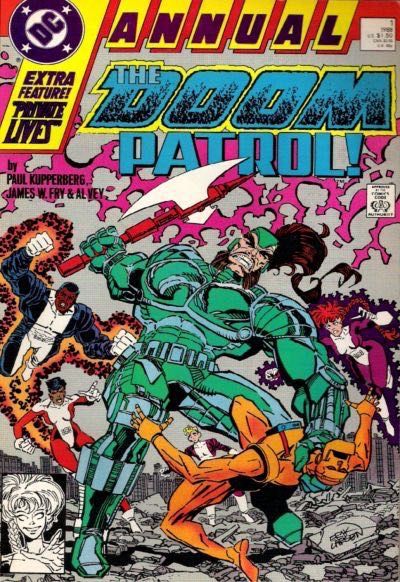 Doom Patrol, Vol. 2 Annual Public Works / That Daring Young Woman On The Flying Trapeze |  Issue#1A | Year:1988 | Series: Doom Patrol | Pub: DC Comics | Direct Edition