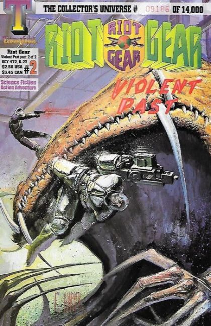 Riot Gear: Violent Past  |  Issue#2 | Year:1993 | Series:  | Pub: Triumphant Comics | Numbered to 14,000