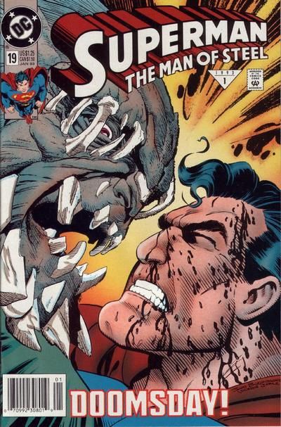 Superman: The Man of Steel Doomsday! - Doomsday is Here! |  Issue#19B | Year:1992 | Series: Superman | Pub: DC Comics |
