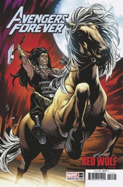 Avengers Forever, Vol. 2 The Pillars, Conclusion |  Issue#11B | Year:2022 | Series:  | Pub: Marvel Comics | Geoff Shaw Red Wolf Cover