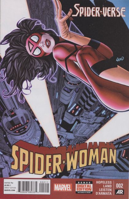 Spider-Woman, Vol. 5  |  Issue#2A | Year:2014 | Series: Spider-Woman | Pub: Marvel Comics | Regular Greg Land Cover