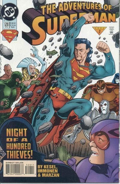 The Adventures of Superman Christmas Thieves |  Issue#520A | Year:1994 | Series: Superman | Pub: DC Comics | Direct Edition