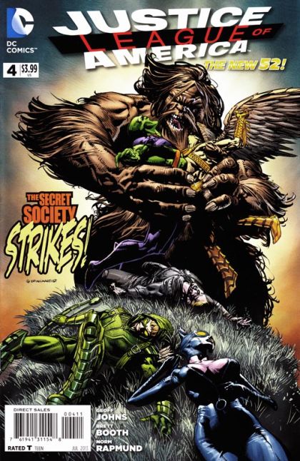 Justice League of America, Vol. 3 World's Most Dangerous, Chapter Four: The Good, The Bad And The Shaggy / Trial By Fire |  Issue#4A | Year:2013 | Series: Justice League | Pub: DC Comics | Regular David Finch Cover