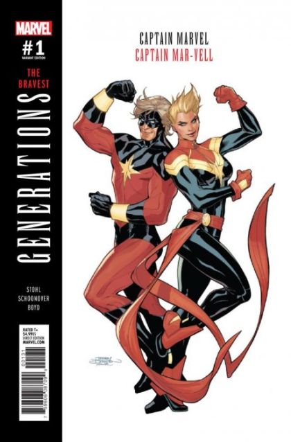 Generations: Captain Marvel & Captain Mar-Vell The Bravest |  Issue#1C | Year:2017 | Series:  | Pub: Marvel Comics | Terry Dodson Variant