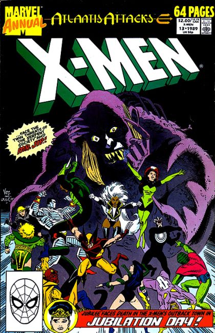 The Uncanny X-Men Annual, Vol. 1 Atlantis Attacks - Chapter Three: Double Cross / Jubilation Day / Saga Of The Serpent Crown: Serpent In The Garden |  Issue#13A | Year:1989 | Series: X-Men | Pub: Marvel Comics | Direct Edition