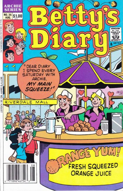 Betty's Diary  |  Issue#35B | Year:1990 | Series: Archie | Pub: Archie Comic Publications | Newsstand Edition