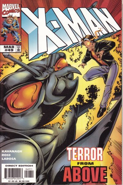 X-Man Skyfall |  Issue#49A | Year:1999 | Series: X-Men | Pub: Marvel Comics | Direct Edition