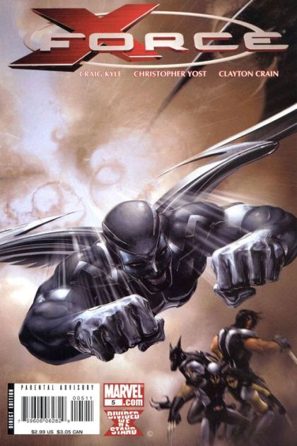 X-Force, Vol. 3 Divided We Stand - Angels and Demons, Part 5 |  Issue#5A | Year:2008 | Series: X-Force | Pub: Marvel Comics | Clayton Crain Regular