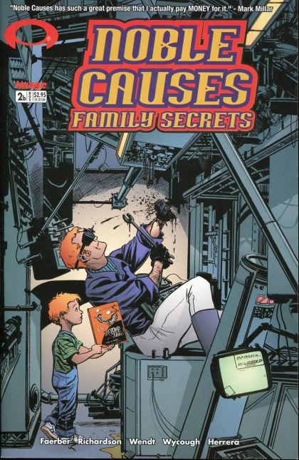 Noble Causes: Family Secrets Family Secrets, Part Two; Unrequited |  Issue#2B | Year:2002 | Series: Noble Causes | Pub: Image Comics | Jim Valentino Variant Cover