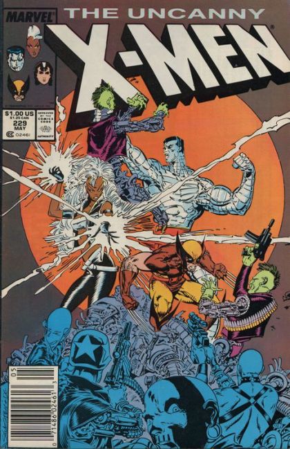 Uncanny X-Men, Vol. 1 Down Under |  Issue#229B | Year:1988 | Series: X-Men | Pub: Marvel Comics | Newsstand Edition
