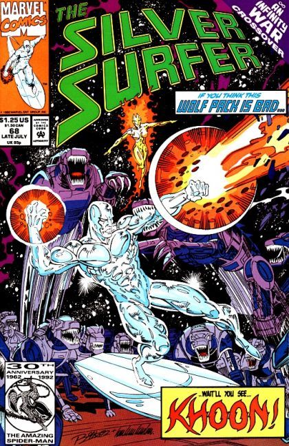Silver Surfer, Vol. 3 Infinity War - Lost |  Issue#68A | Year:1992 | Series: Silver Surfer | Pub: Marvel Comics |