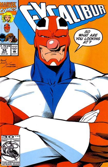 Excalibur, Vol. 1 Curiouser and Curiouser |  Issue#54A | Year:1992 | Series: Excalibur | Pub: Marvel Comics | Direct Edition