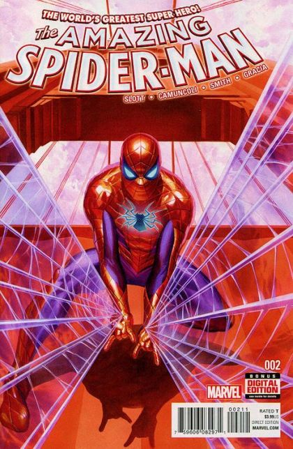 The Amazing Spider-Man, Vol. 4 "Water Proof" |  Issue#2A | Year:2015 | Series: Spider-Man | Pub: Marvel Comics | Alex Ross Regular Cover