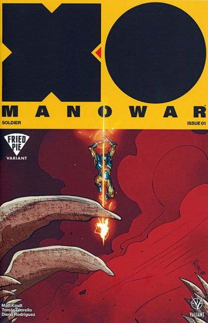 X-O Manowar, Vol. 4 Soldier, Part 1 |  Issue#1K | Year:2017 | Series:  | Pub: Valiant Entertainment | Cvr K 2017 Fried Pie Con Color Var Fowler